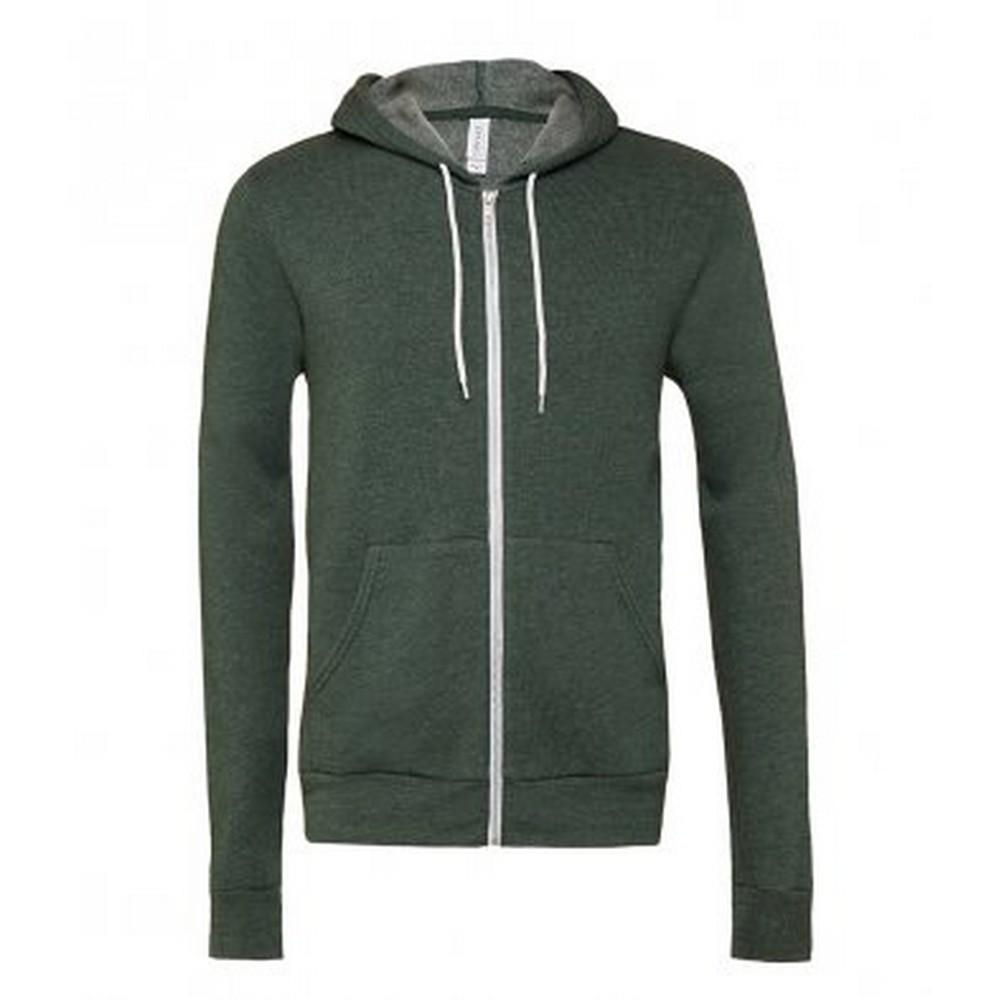 Bella + Canvas Adults Unisex Full Zip Hoodie