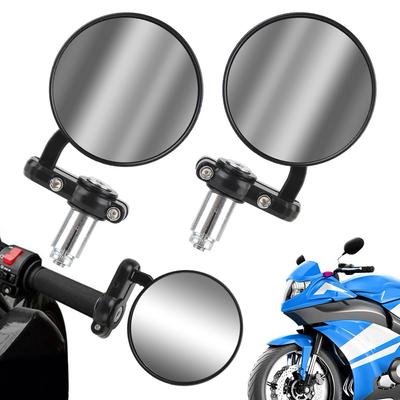 Motorcycle Mirrors Rearview Side Mirror 22mm Universal Handle Bar End Mounting Motorbike Accessories