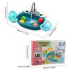Educational Simulation Kitchen Sink Set Platic Montessori Game Toy Electric Dishwasher  Kids Toy