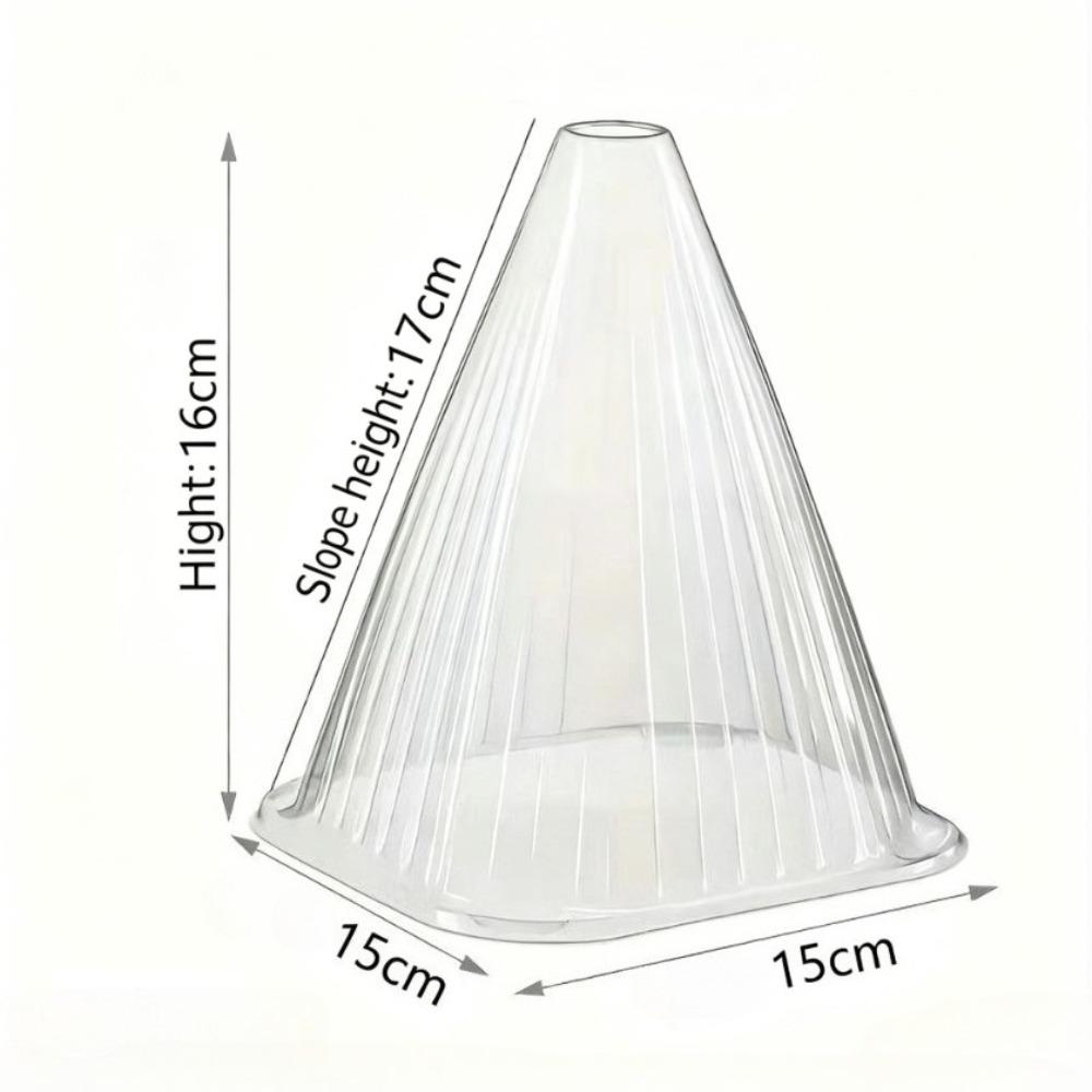 

10/20pcs Conical Protective Cover Plants Seedlings Cover Reusable Nursery Lid Cold Proof Prevent Birds Planting Nursery Tent 16cm -- 10PCS