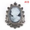  Cameo Vintage Brooches For Women Queen'S Cameo Beauty