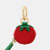 Mini Portamonete a Forma di Ciliegia Fragola Carino Ciondolo in Pelle PU Stile Coreano Portachiavi Borsa per Auricolari Mini Borsa Portaoggetti