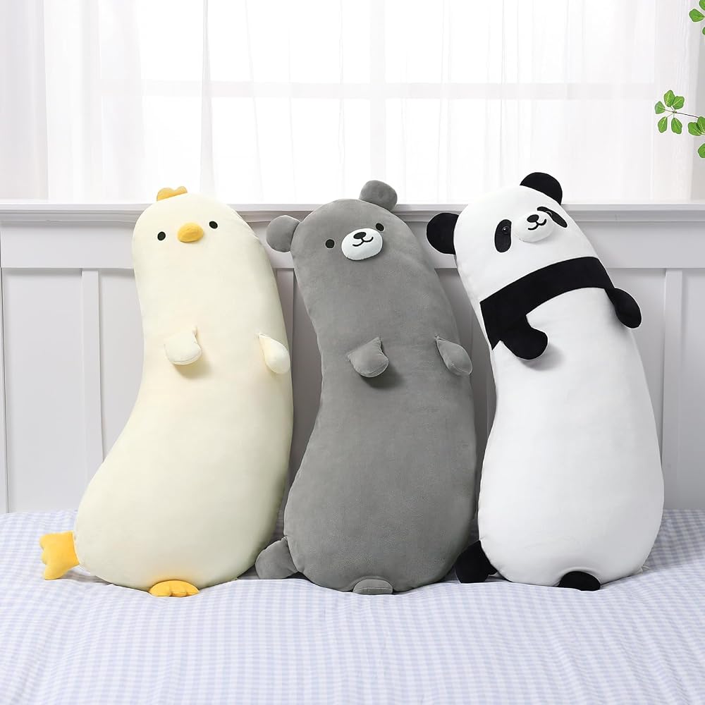 HAVARGO Hugging Pillow Cushion Plush Toy - Cute, Soft, and Fluffy, Large Size (Approx. 80cm) for