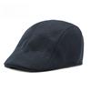 Men Breathable Mesh Flat Cap Summer Sunshade Ivy Cap Lightweight Duckbill Hat Retro Plain Forward Cap for Middle-Aged