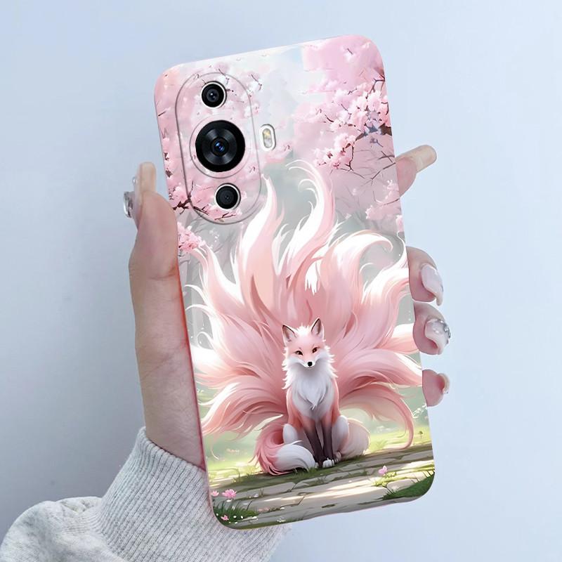 For Huawei Nova 12s Case FOA-LX9 Flower Girl Design Soft Silicone Cover For Huawei Nova 11 Nova11 Pro Ultra Nova12s Phone Cases