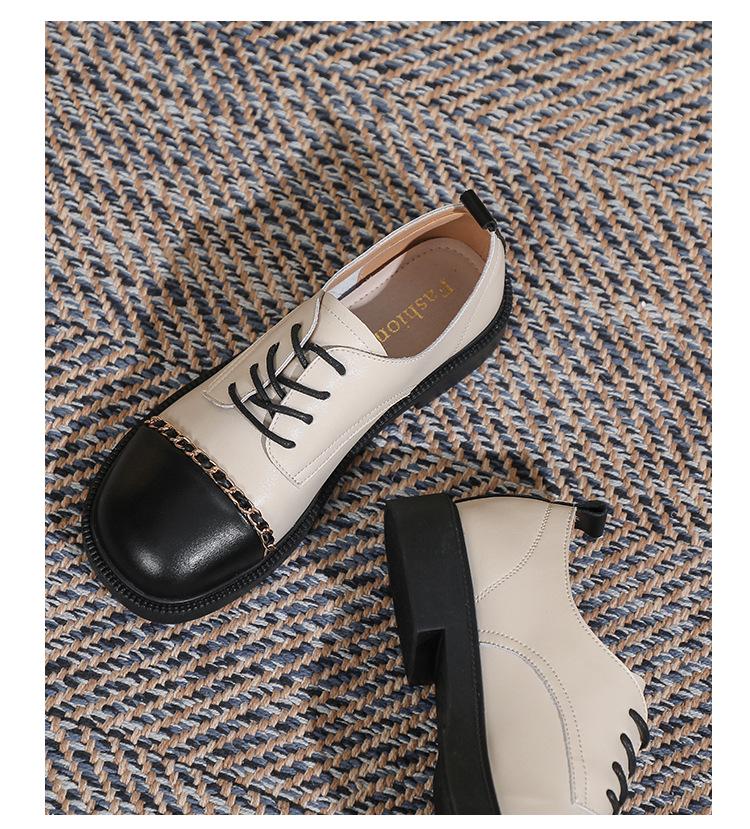 Mocasines Mary Jane de Encaje con Suela Gruesa, Tacón Grueso y Suela Blanda para Mujer Weiwei.