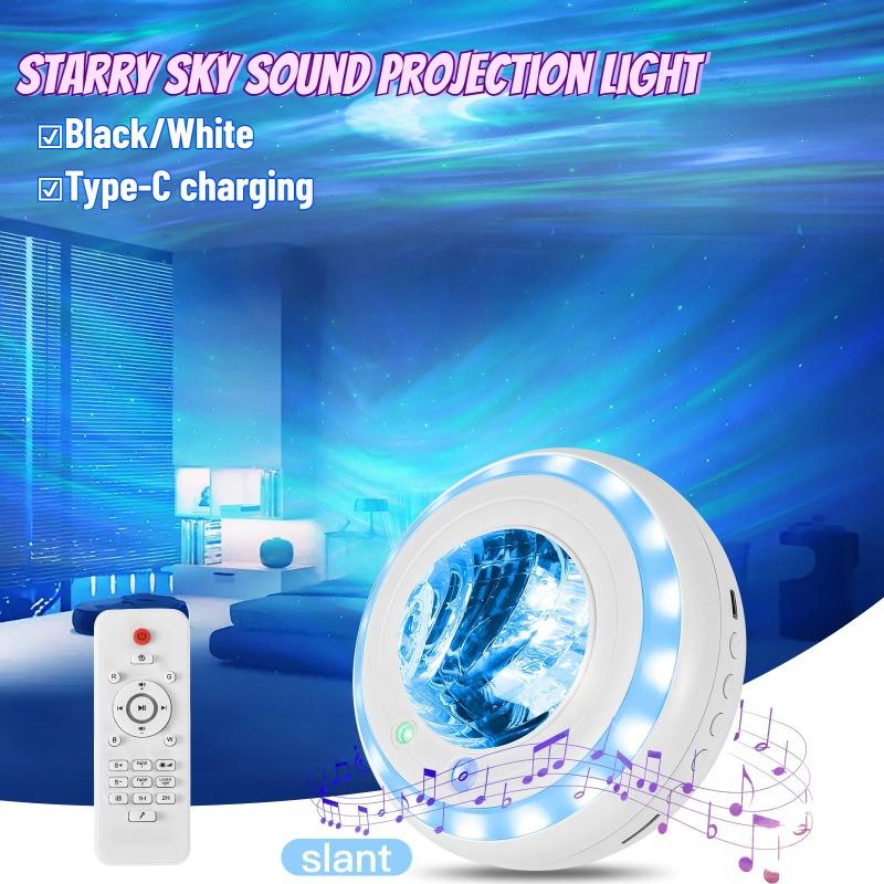 The Highly Atmospheric Laser Vortex Starry Sky Lamp, Accompanied by Bluetooth Audio, Makes the Starry Sky In the Room Extremely