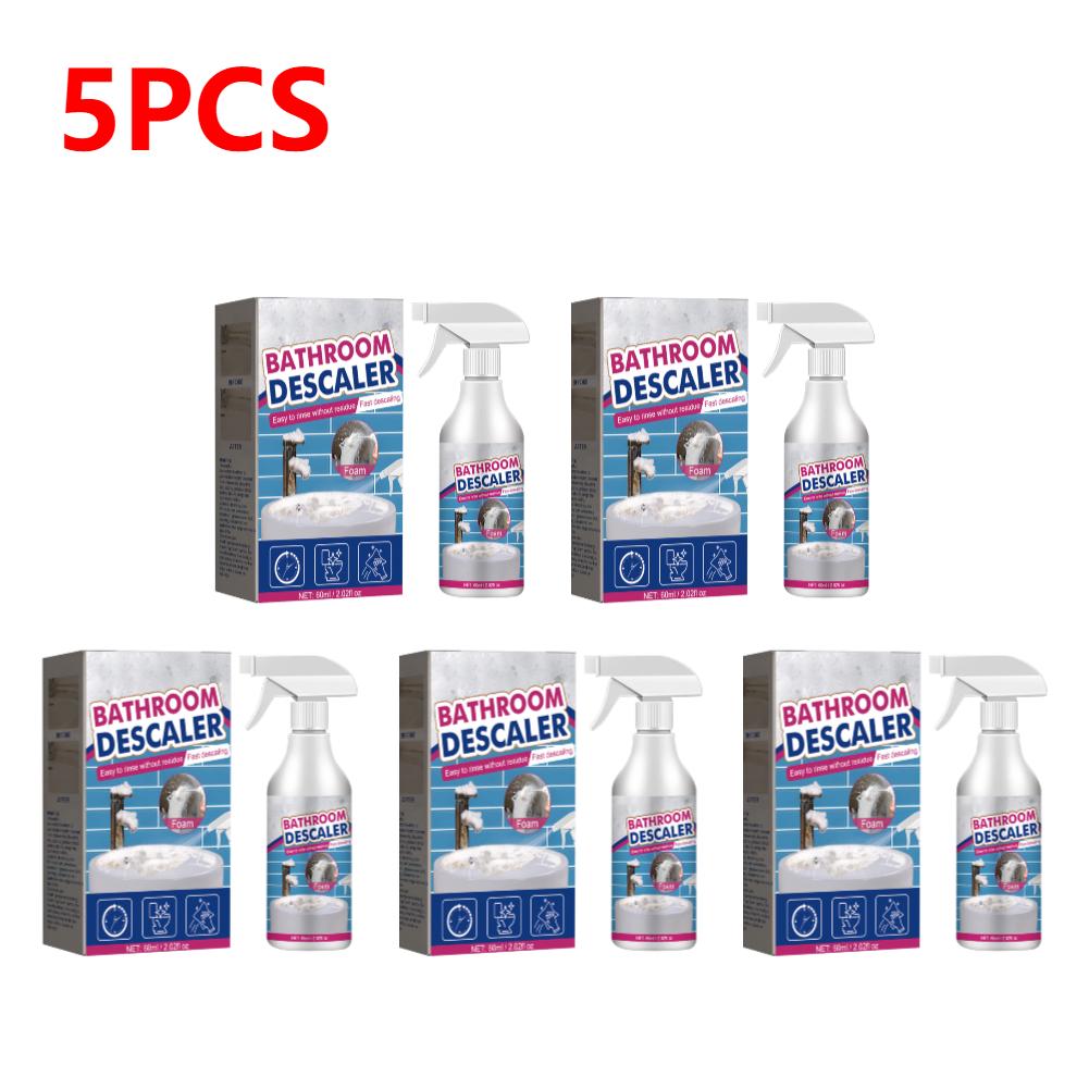 60ML Bathroom Foam Cleaner Spray Powerful Descaling Cleaning Foam Cleaning Agent for Bathtub Toilet Shower Sink Glass Ceramic