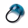 New Fashion  Acetate Hairties for Girls and Women White Blue Colors Rubber Elastic Hair Bands for Pony Hair