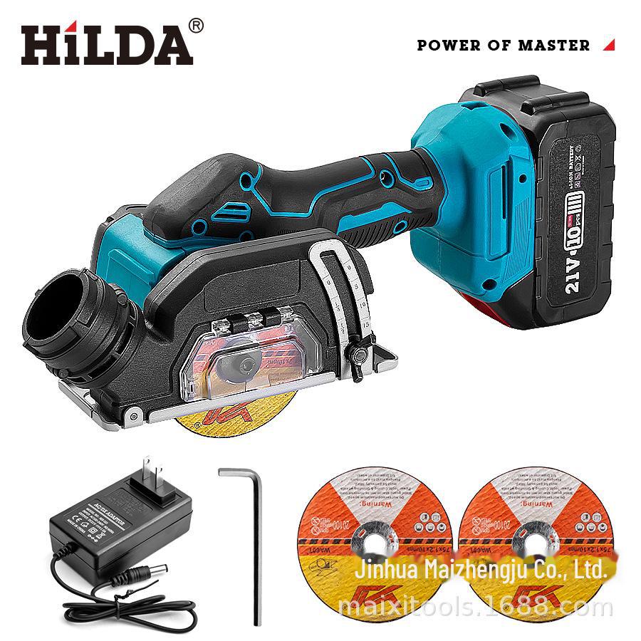 HILDA Lithium Battery Rechargeable High-Power Cutting Machine for Walls, Woodworking, and Household Use