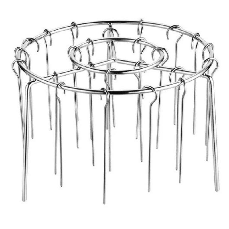 Edelstahl-Heißluftfritteuse für gegrillte Spieße, Spezieller runder Grillofen für Grills, Küche Zuhause Spieße