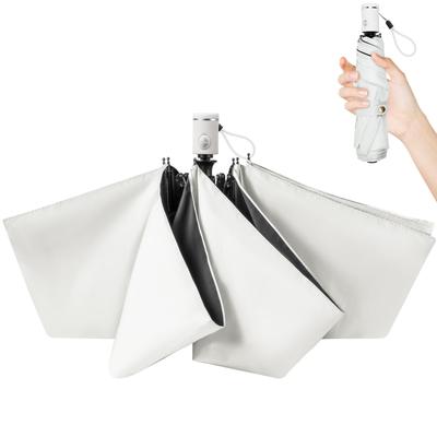 Parasol Folding Umbrella Newest 310T High Density Fabric Fully Blackout Ultra Lightweight Reinforced Wind Resistant Umbrella Summer Shield Protection