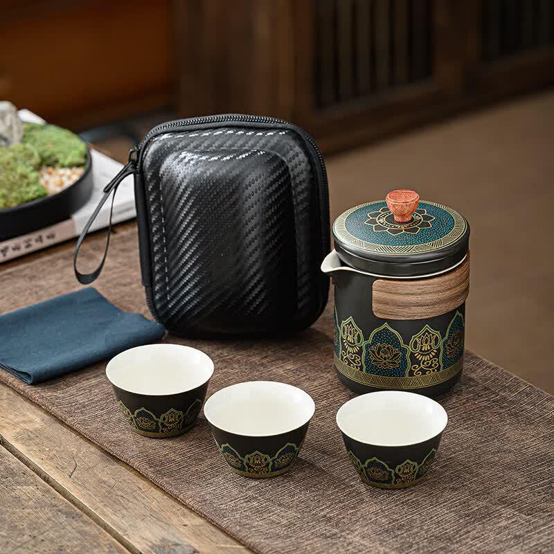 Qiwei Portable Ceramic Tea Set