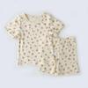 Danish-style Cotton Girls' Summer Pajama Set - Short Sleeve