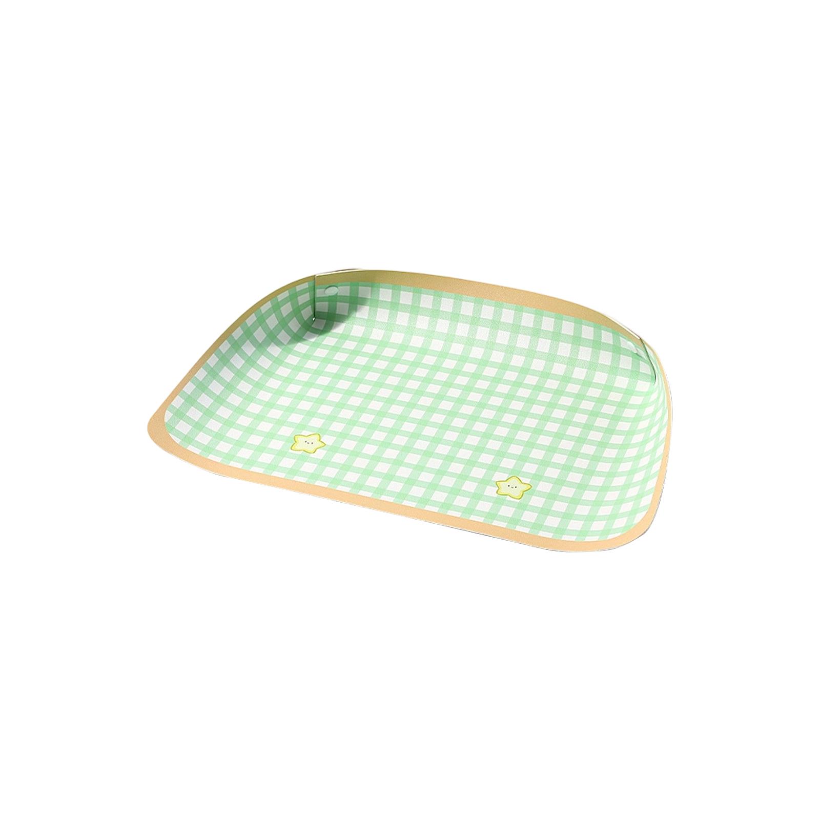 Коврик для кормления питомца без беспорядка: Не-ПУ кожаная подставка-миска для кошек и собак One Size зелёный