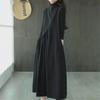 2021 Women's Retro Spring Dresses: Loose Mid-Length, Half-High Collar, Age-Reducing, Stylish & Slim Fit