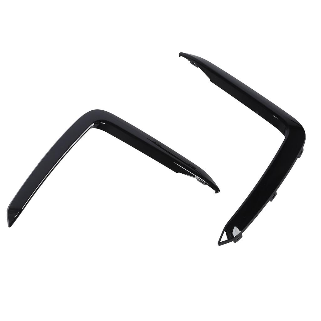 Gloss Black Front Bumper Fog Light Grille Trim Cover Bezel For X6 G06 M Sport M50 Pre?LCI 2020 to