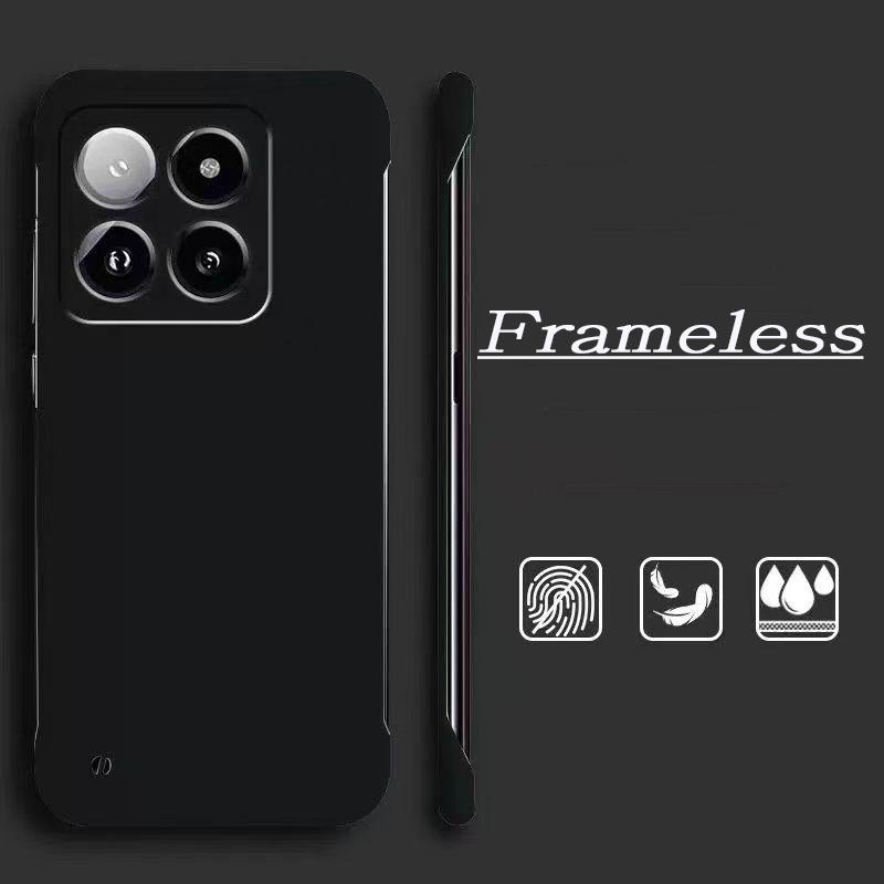 

Модный тонкий безрамочный чехол для Xiaomi Redmi Note 13 Pro 14 12 10 14C K80 K70 K60 Ultra K50 Mi 15 14 13T 12T 11 12 13 Lite чехол Hard Scrub PC Redmi Note 14 (5G) чёрный