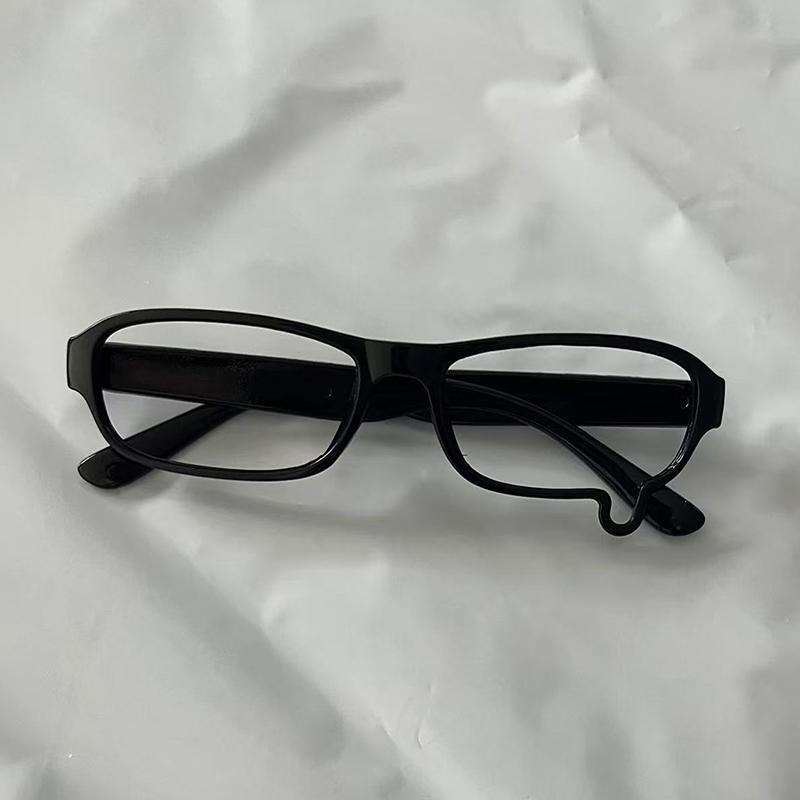 Anime Y2K Cosplay Glasses Without Lenses Unisex Teardrop Eyeglass Spectacles Eyewear Jewelry Costume Accessories Ornament Gift