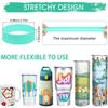 Silicone Bands Elastic Sublimation Paper Holder Ring Band Prevent Ghosting Water Bottle Bands with Gloves for Cord Bag Wrapping