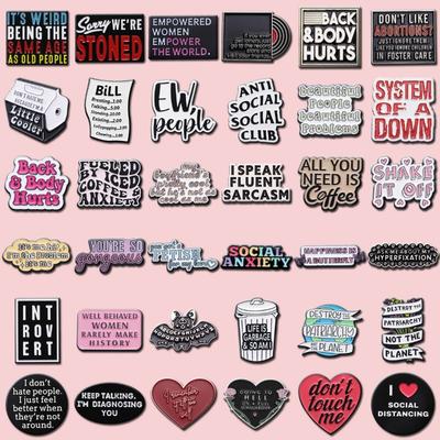 Europa Und Die Vereinigten Staaten Englische Textserie Kollektion Brosche