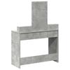 Makeup Table with Storage Gray 100 x 41 x 140 cm Engineered Wood