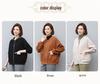 Women's Spring 2024 Hong Kong Style Loose Baseball Jacket - Plus Size Slimming