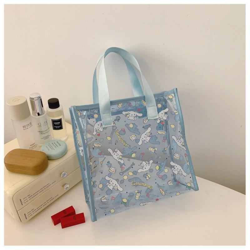 Transparent Fruity Ice Cream Waterproof Toilet Bag Cosmetic Bag Fitness Bath Beach Bag Women's Bag