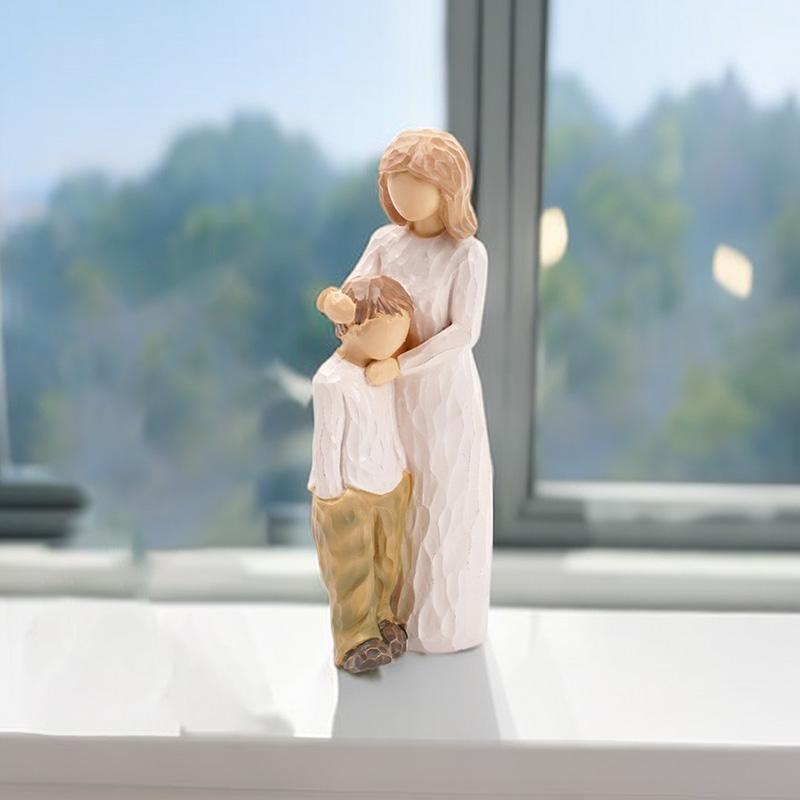 Mother and Child Home Sculpture Art Living Room Bedroom Table Decoration Resin Crafts Room Decoration Supplies