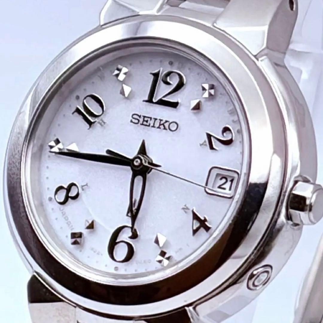 Used Operating SEIKO Rukia Ladies Watch Radio Solar Ladies