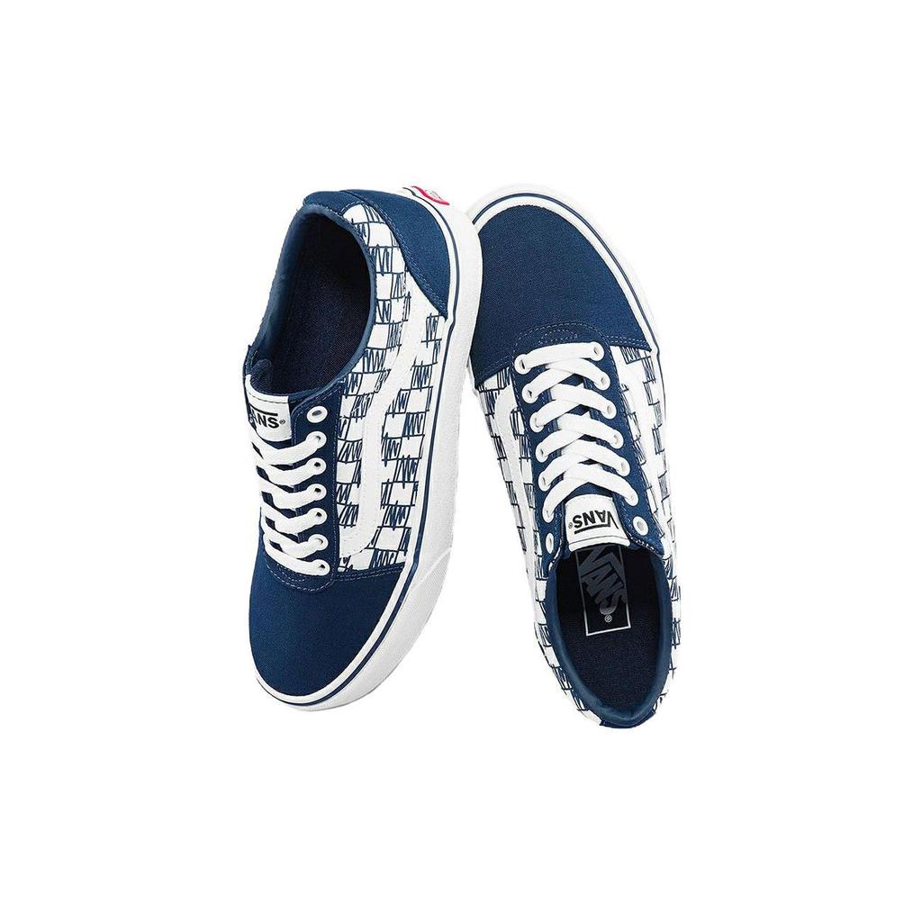 Vans Ward Low Top Skate Shoes Unisex Sneakers Blue White VN0A5HTSLKZ