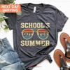 School S Out For Summer T Shirt Last Day Of Teacher Schools Life Vacation Vintage Breathable Streetwear Stylish Casual
