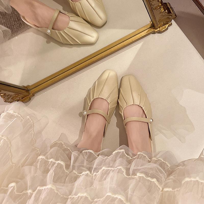 Fairy style flats pointed elegant fashion noble women's shoes comfortable and lightweight new shoes bag head slippers