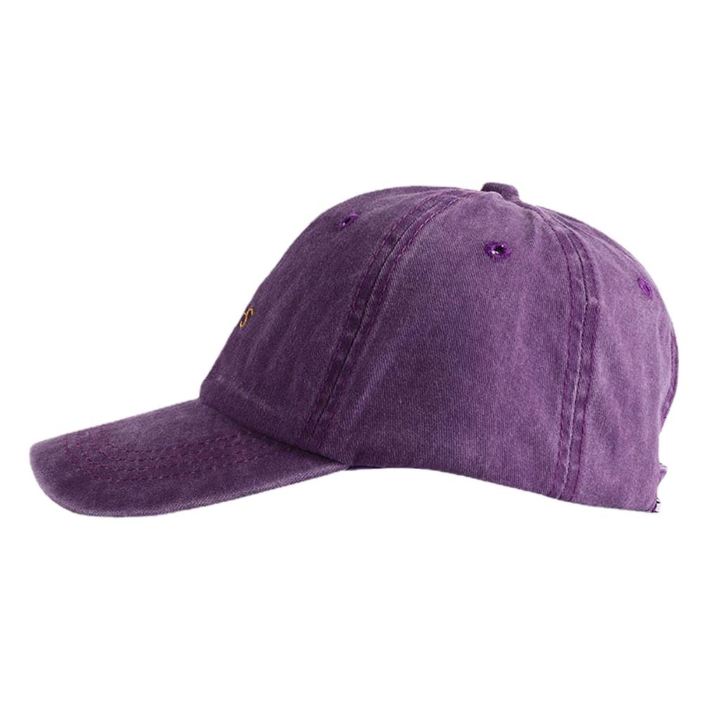Distresseded Vintage Distressed Adjustable Cap Baseball Cotton Washed Stitching Stitched Embroidered Alphabet Yours Neutral Gender Women Men For
