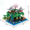 Non-Toxic 1680 Pieces Taohuatan Building Block Toys Creative Handmade Building Block Toys Assembly Abs Material Mixed Color Building B