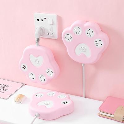 Kreative Katzenpfoten Desktop-Steckdosenleiste mit USB - Mehrfachsteckdose für Zuhause oder Büro