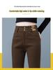 Women's High-Waisted Micro-Flare Jeans - Autumn/Winter, Slim-Fit, Stretchy, Plus Velvet, Casual Flare Pants