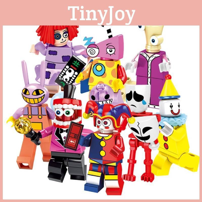 Colorful Digital Circus Palm Niken Clown Kraftmo Building Block Figurine Set Abs Material