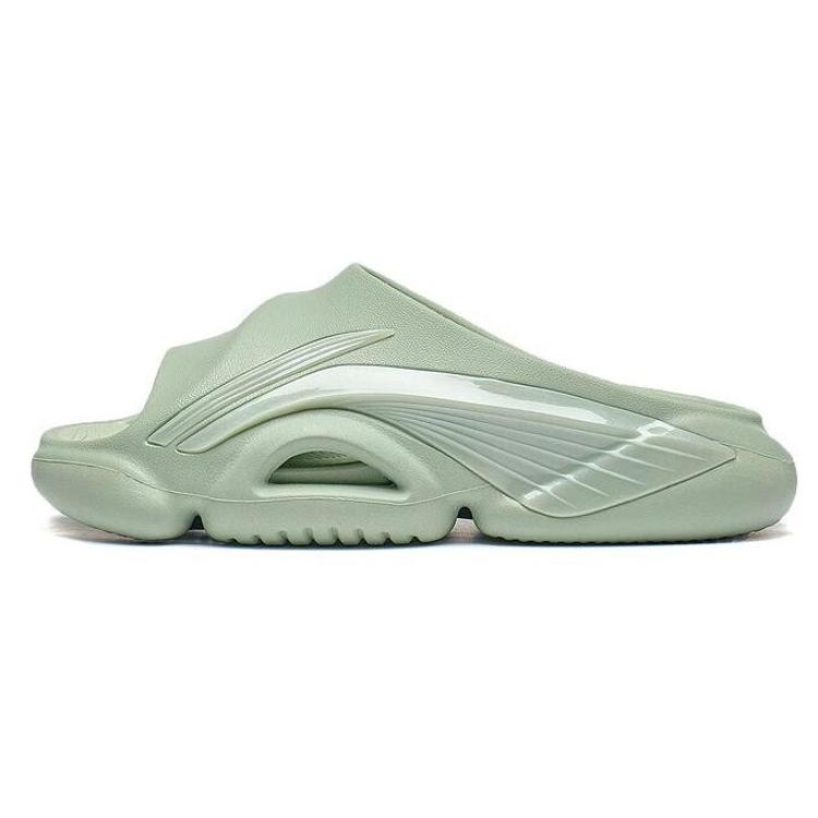 New LiNing BADFIVE Slide Quiet Abrasion Resistant Slide Slippers Women's Aqua Celadon Green ABTT006-3