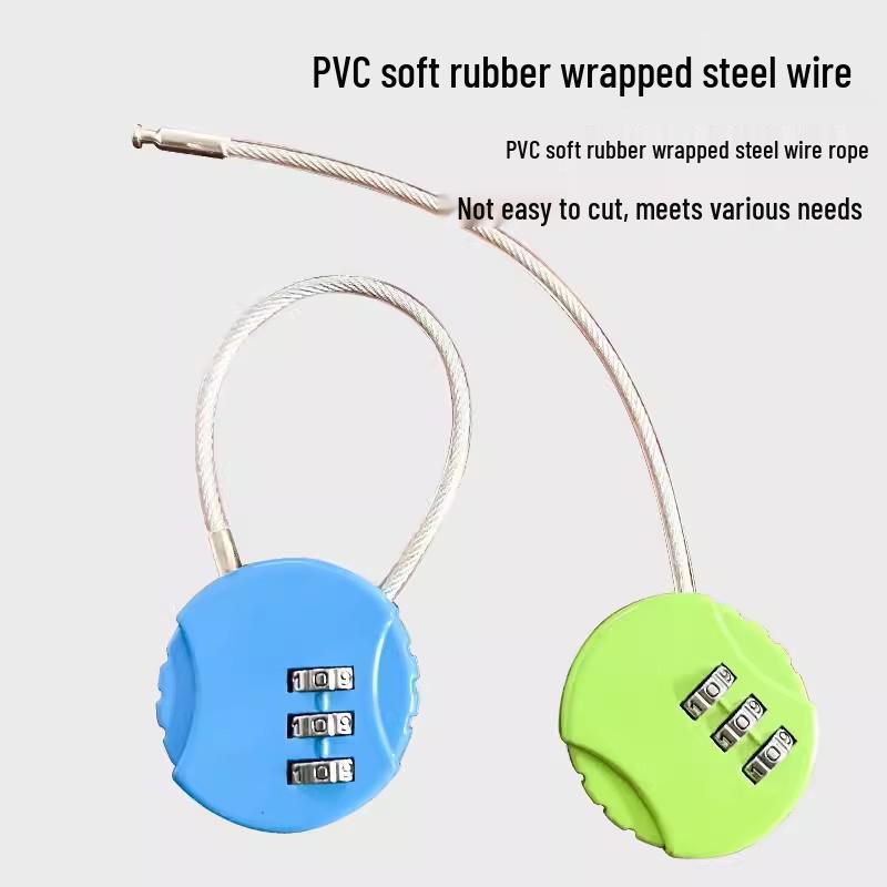 Mini Steel Wire Padlock for Gym, Backpack, Luggage, and Helmet