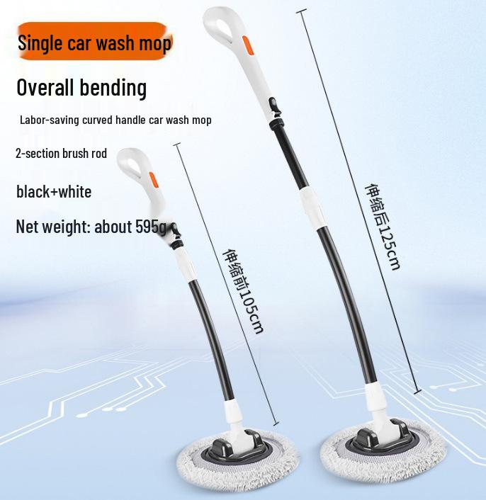 מגב שטיפת מכוניות שנשלף מבית Zhongheng עם ידית טלסקופית ומברשת זיפים רכים