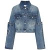 MO&Co. Inverted Patchwork Denim Jacket