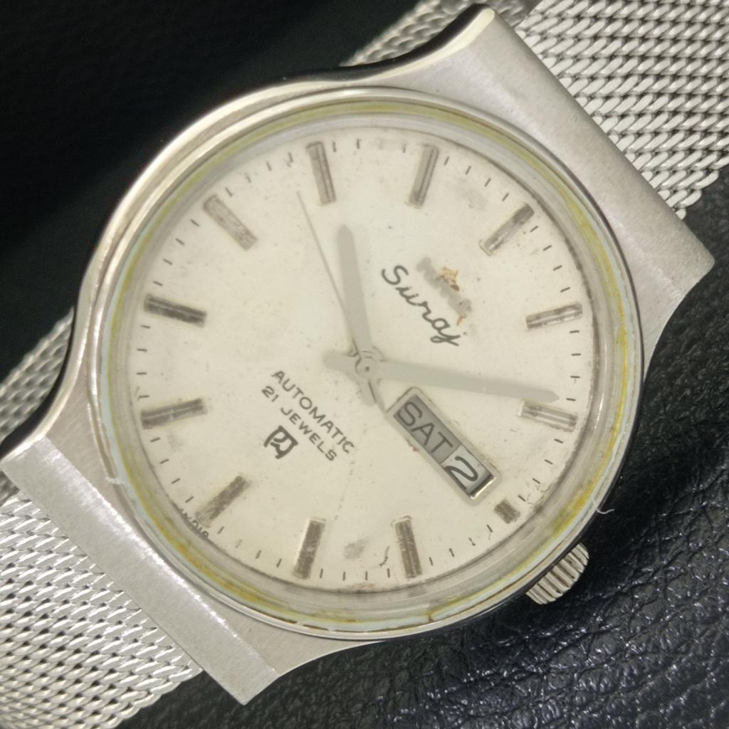 

VINTAGE HMT SURAJ AUTOMATIC 6501 INDIAN MENS ORIGINAL DIAL WATCH a703287-1 R213a-a703287