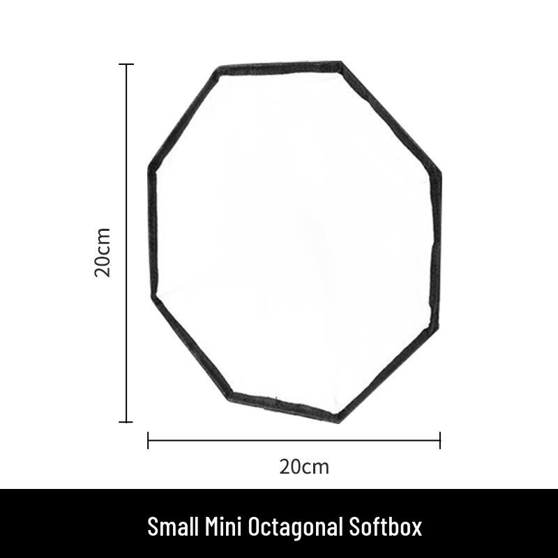 30cm Universal Octagonal Mini Softbox Diffuser for External Hot Shoe Flash Speedlight