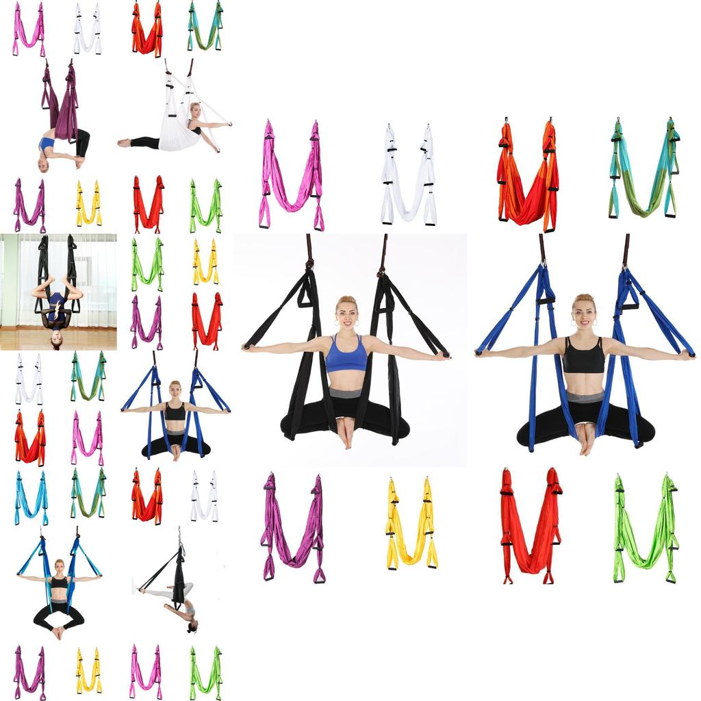 Yoga Aerial Swing Hammock For Pilates And Body Sculpting Durable Parachute Fabric