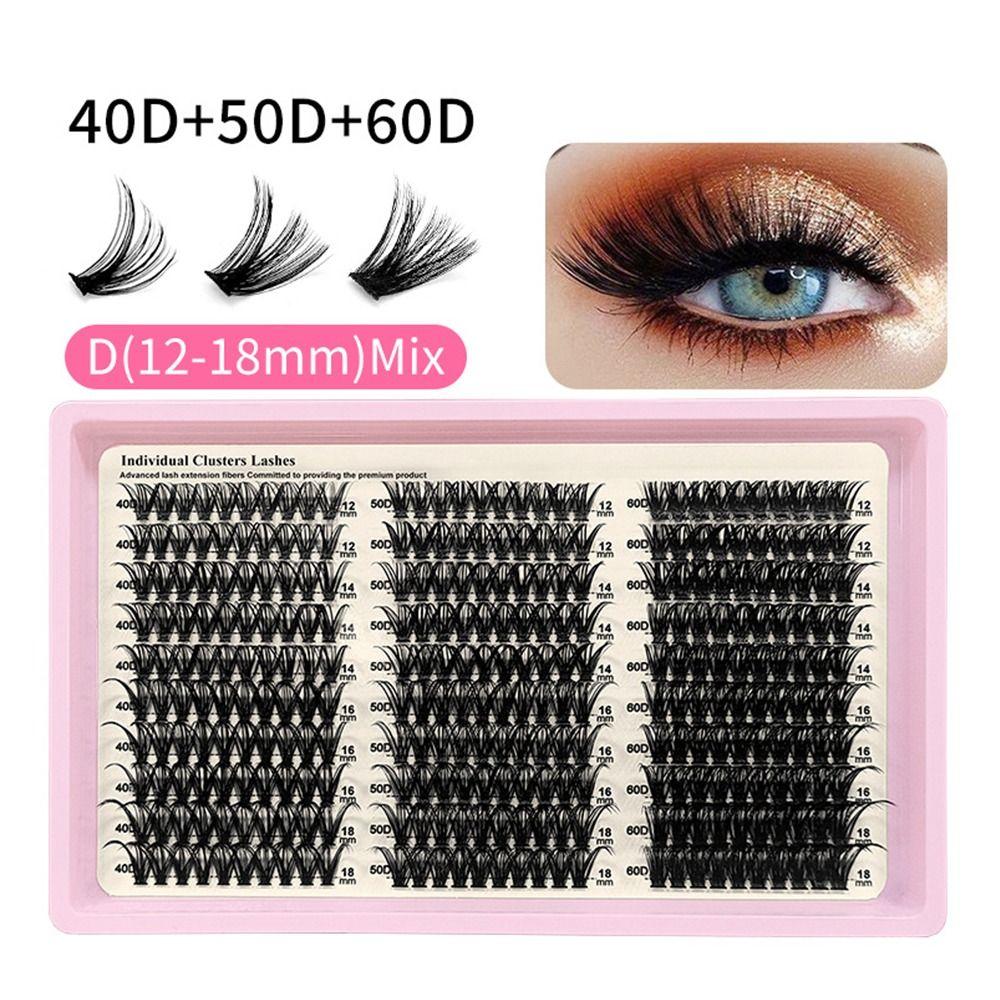 Natural Look False Eyelashes Wispy Style DIY Lash Extension Kit  Makeup Enhancement
