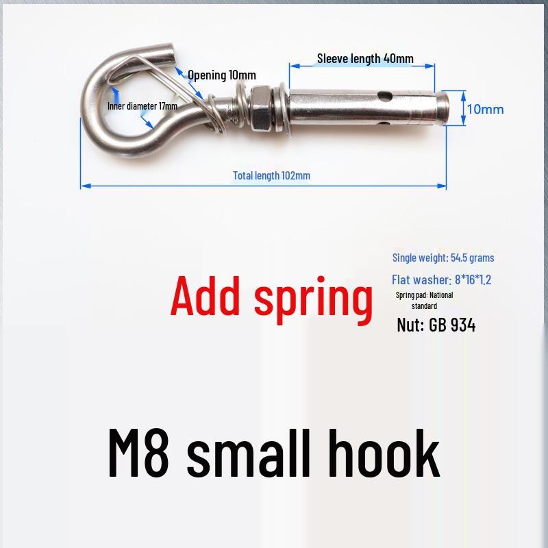 Edelstahl Öse für Absturzsicherung und Fallschutz mit Expansionshaken