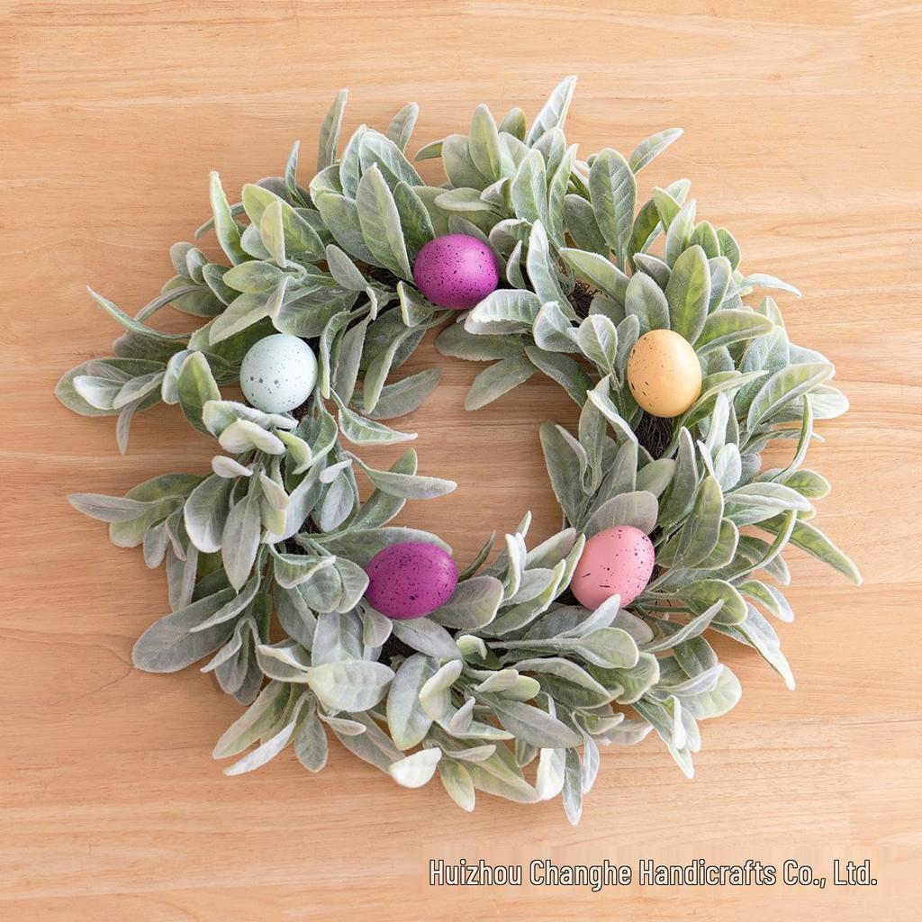 Spring Easter Egg Door Wreath Decoration