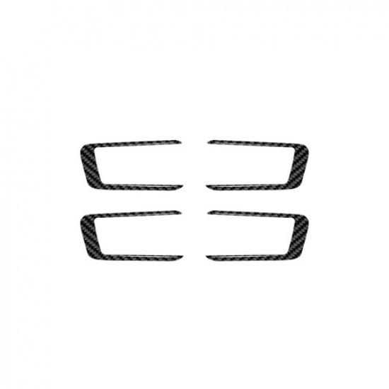4Pcs Carbon Fiber Interior Door Handle Cover Trim For Honda Pilot 2012-2015