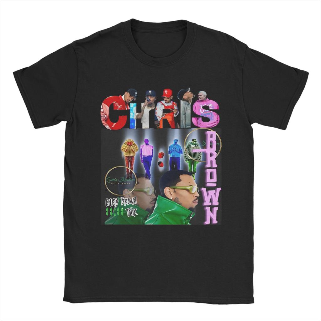 Chris Brown Tour 2025 Bootleg Accessories Unisex T Shirt Pure Cotton Tee New Arrival  T-shirt Clothes